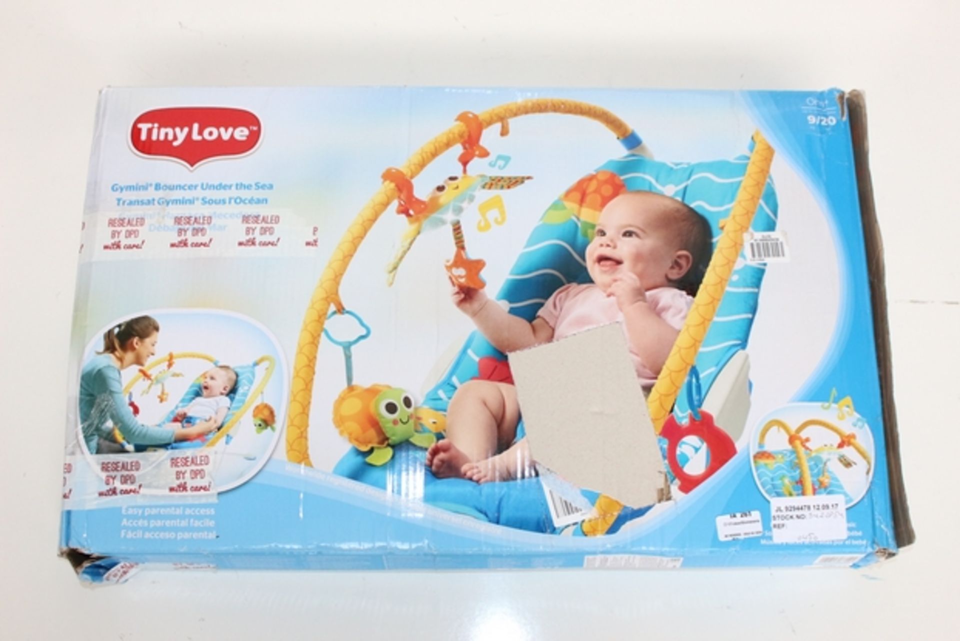 1X BOXED TINY LOVE GYMINI BOUNCER UNDER THE SEA RRP £50 (JL-9294478) (12/09/17) (3422854)