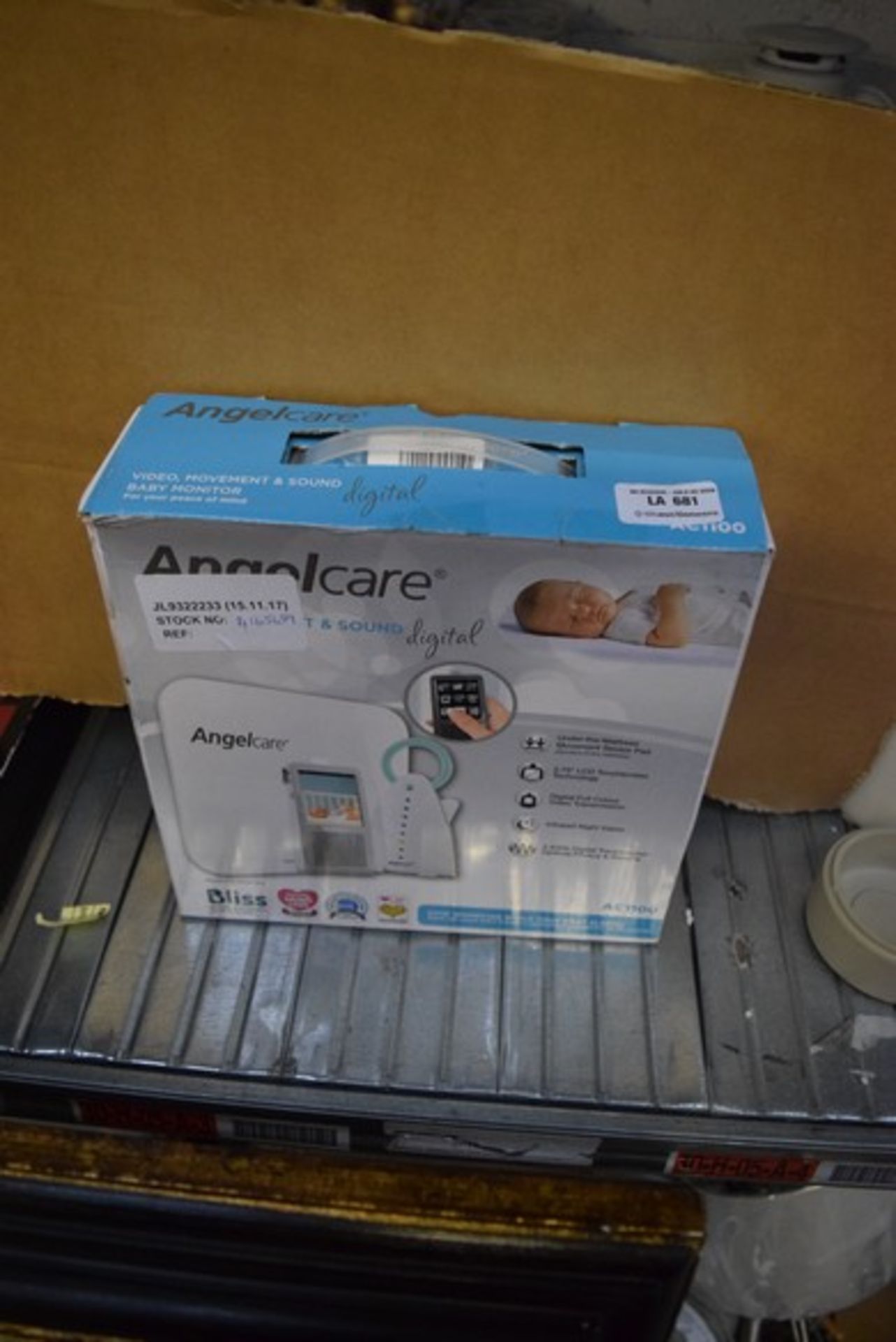 1 x BOXED ANGEL CARE VIDEO MOVEMENT SOUND BABY MONITOR RRP £120 15.11.17 4165659 *PLEASE NOTE THAT