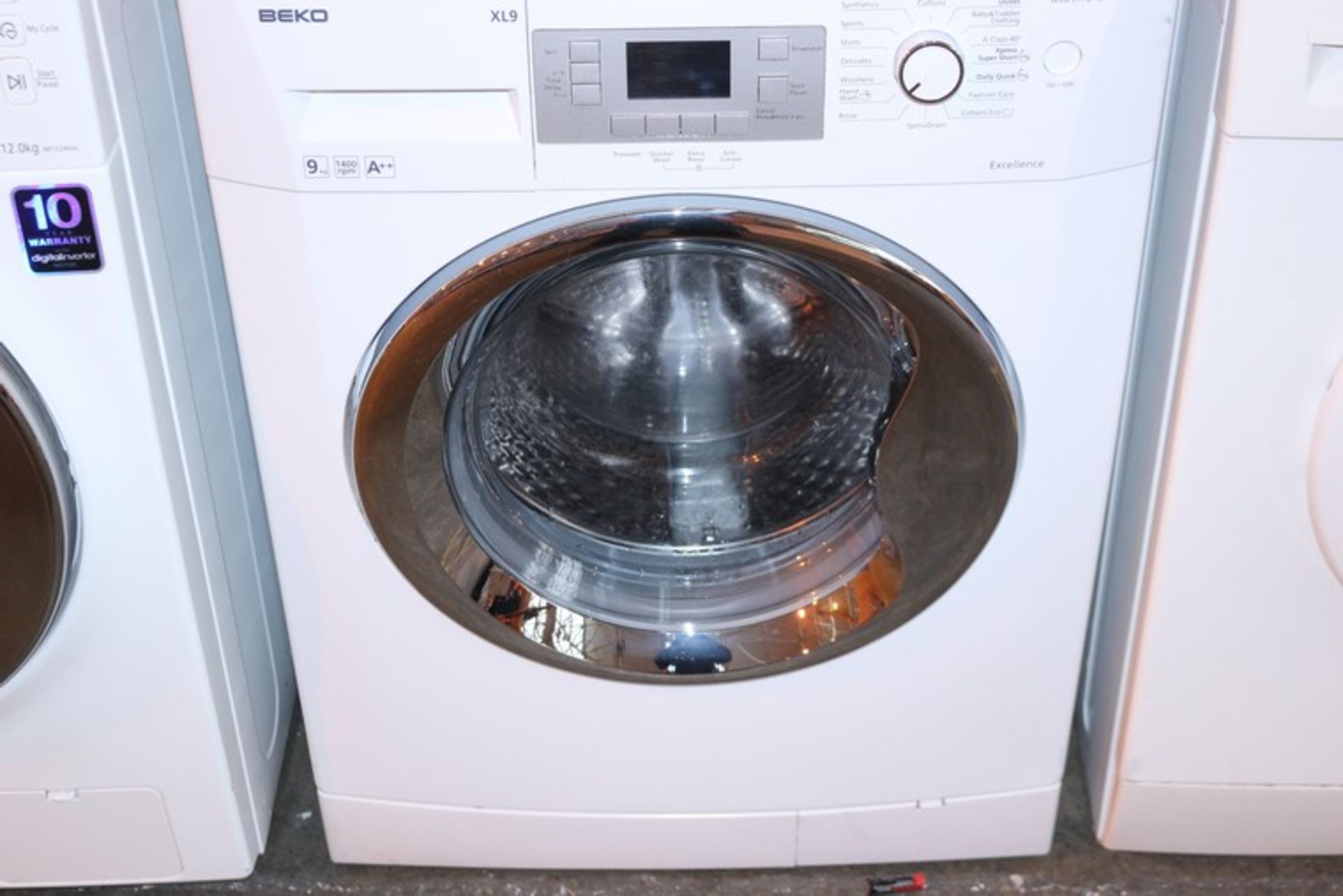 1 x BEKO 9KG 1400 RPM WMB91442 WASHING MACHINE IN WHITE (18.10.17) *PLEASE NOTE THAT THE BID PRICE