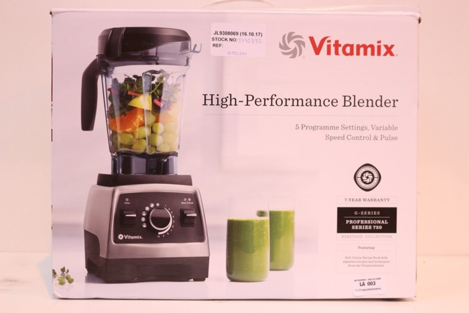 1 x BOXED VITA MIX HIGH PERFORMANCE BLENDER RRP £520 (16.10.17) (3790392) *PLEASE NOTE THAT THE