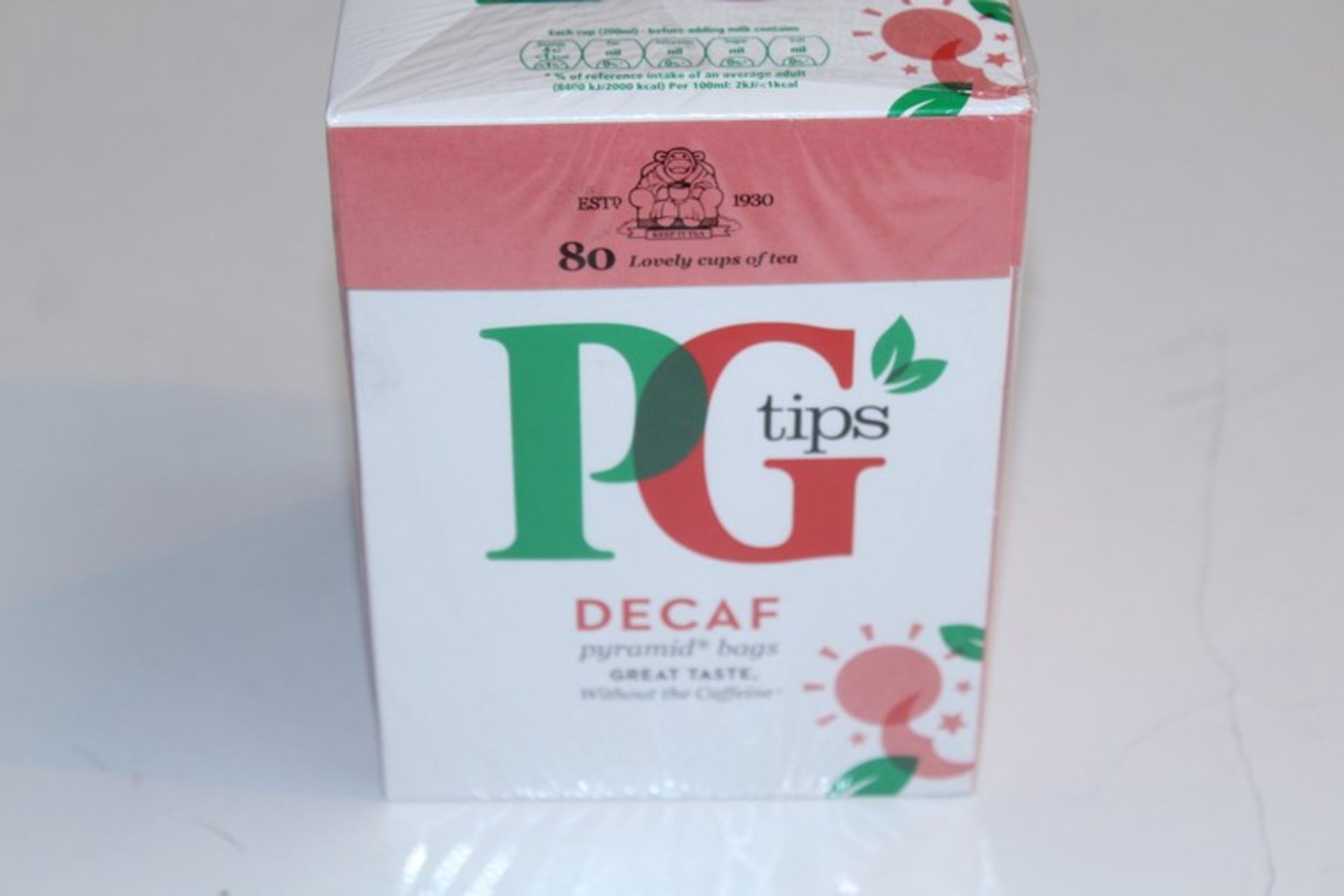 3 x PACKS EACH CONTAINING 6 BOXES OF 80 PG TIPS TEA (DECAFE) *PLEASE NOTE THAT THE BID PRICE IS