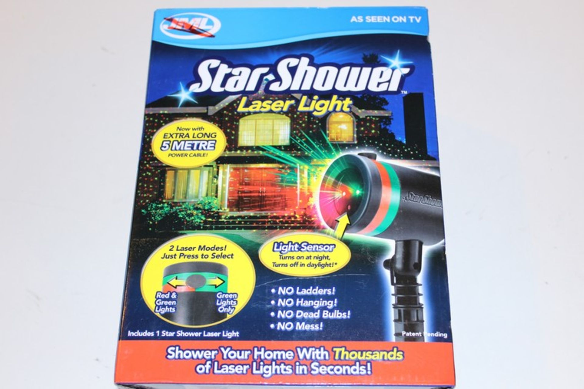 2 x BOXED STAR SHOWER LASER LIGHTS (18.10.17) *PLEASE NOTE THAT THE BID PRICE IS MULTIPLIED BY THE