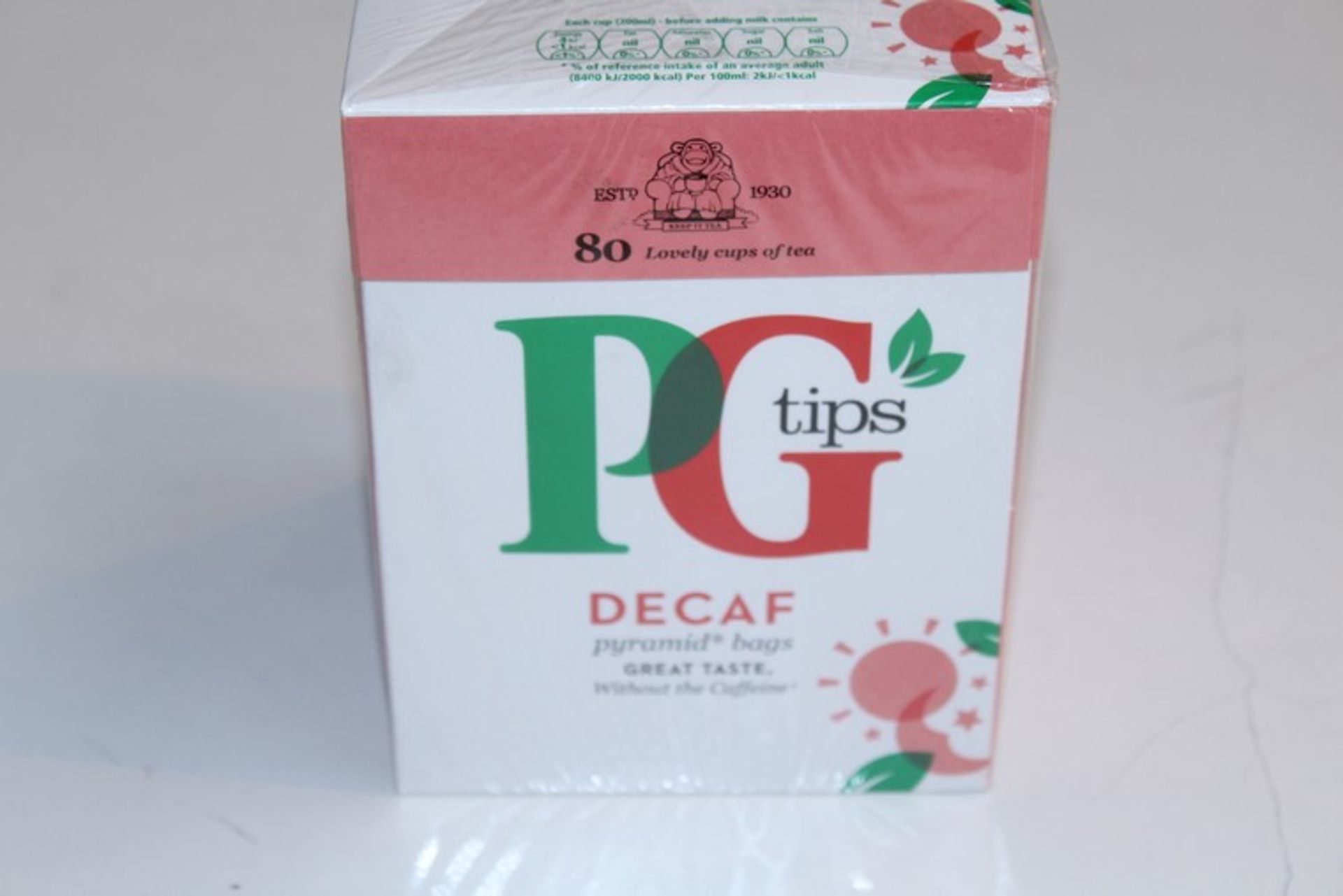3 x PACKS EACH CONTAINING 6 BOXES OF 80 PG TIPS TEA (DECAFE) *PLEASE NOTE THAT THE BID PRICE IS