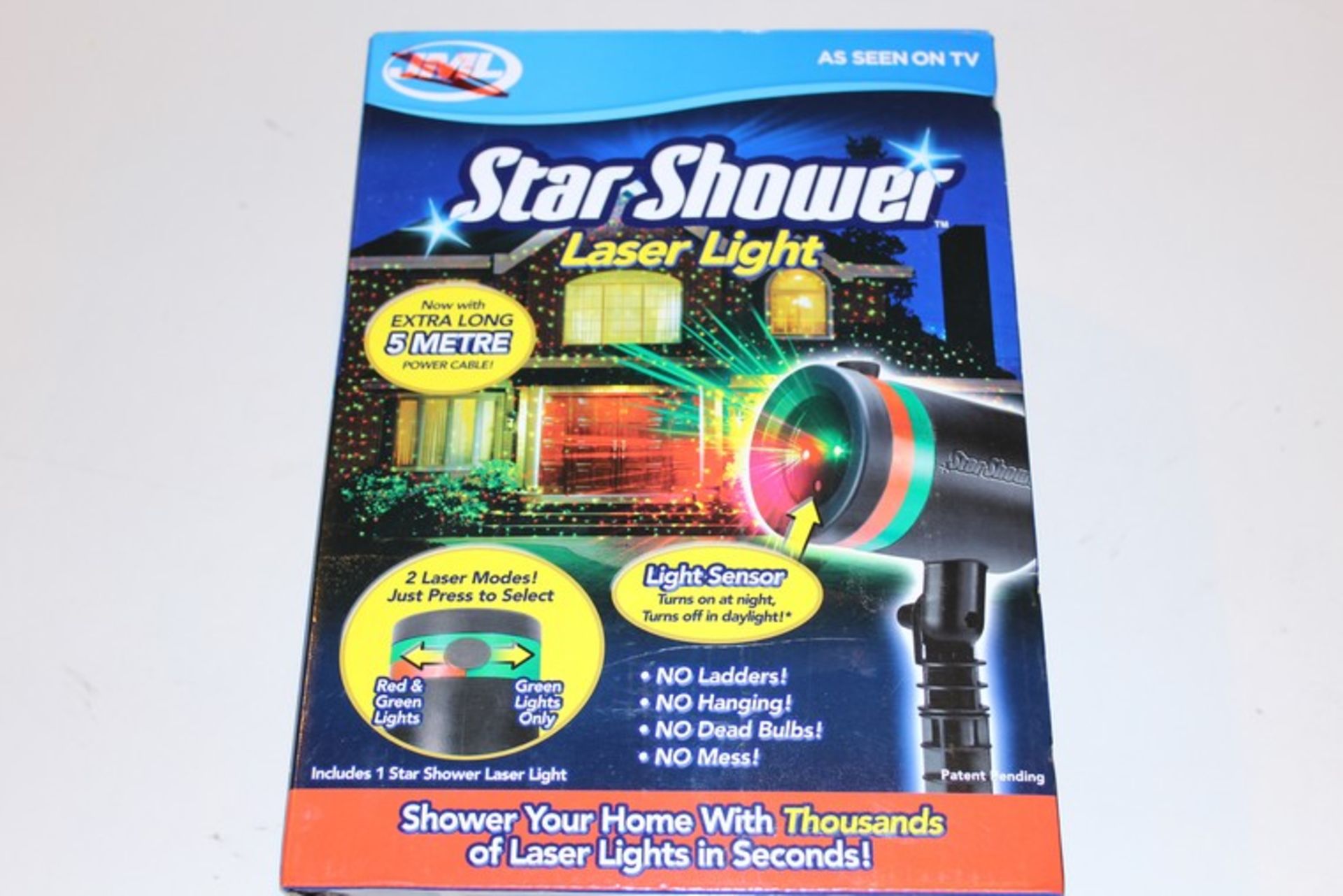 2 x BOXED STAR SHOWER LASER LIGHTS (18.10.17) *PLEASE NOTE THAT THE BID PRICE IS MULTIPLIED BY THE