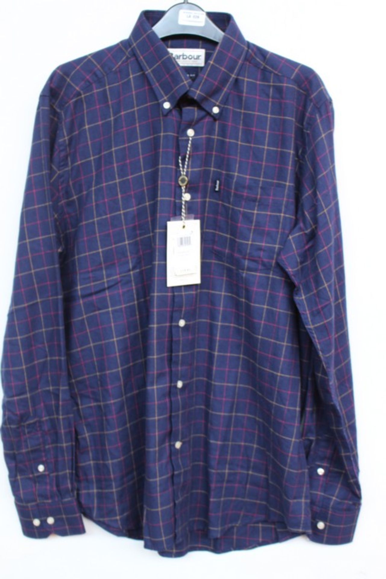 1 x BARBOUR SHIRT IN BLUE RRP £60 (16.10.17) *PLEASE NOTE THAT THE BID PRICE IS MULTIPLIED BY THE