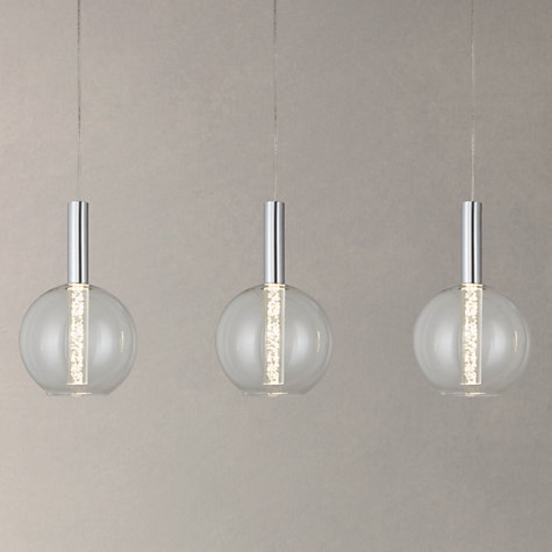 1 x BOXED LED BUBBLE 3 BAR CEILING LIGHT RRP £240 (16.10.17) (3731782) *PLEASE NOTE THAT THE BID