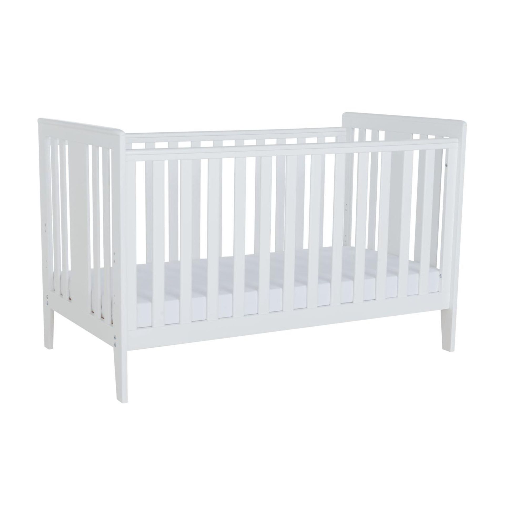 1 x BOXED ISABELLA COT BED IN WHITE *PLEASE NOTE THAT THE BID PRICE IS MULTIPLIED BY THE NUMBER OF