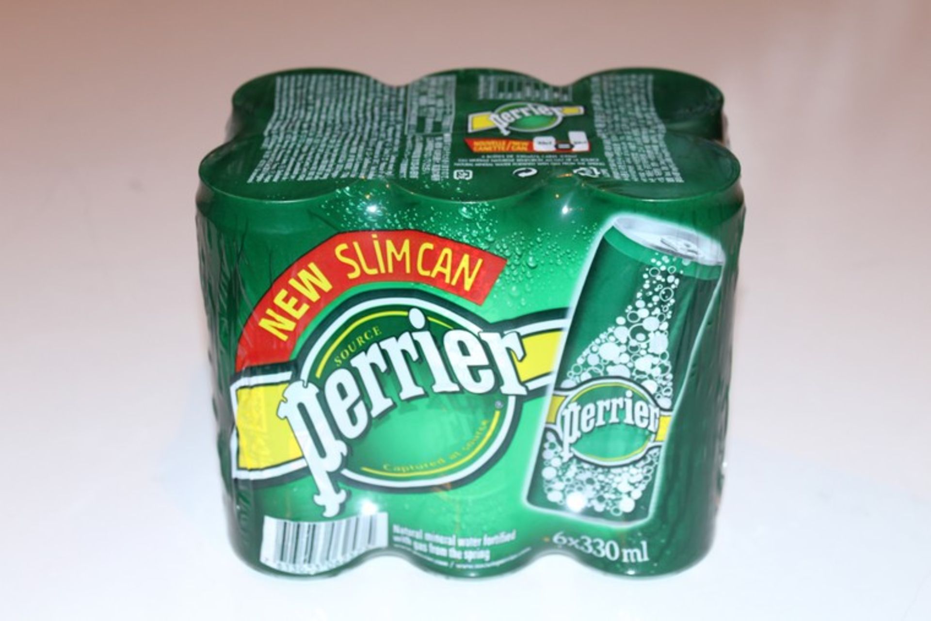 10 x PACKS OF 6 PERRIER FIZZY WATER (05.10.17) (PALLET-129) *PLEASE NOTE THAT THE BID PRICE IS