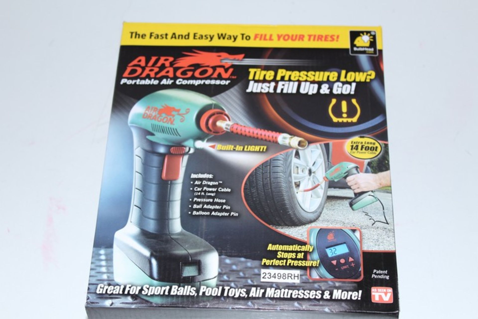 3 x BOXED AIR DRAGON PORTABLE AIR COMPRESSORS *PLEASE NOTE THAT THE BID PRICE IS MULTIPLIED BY THE