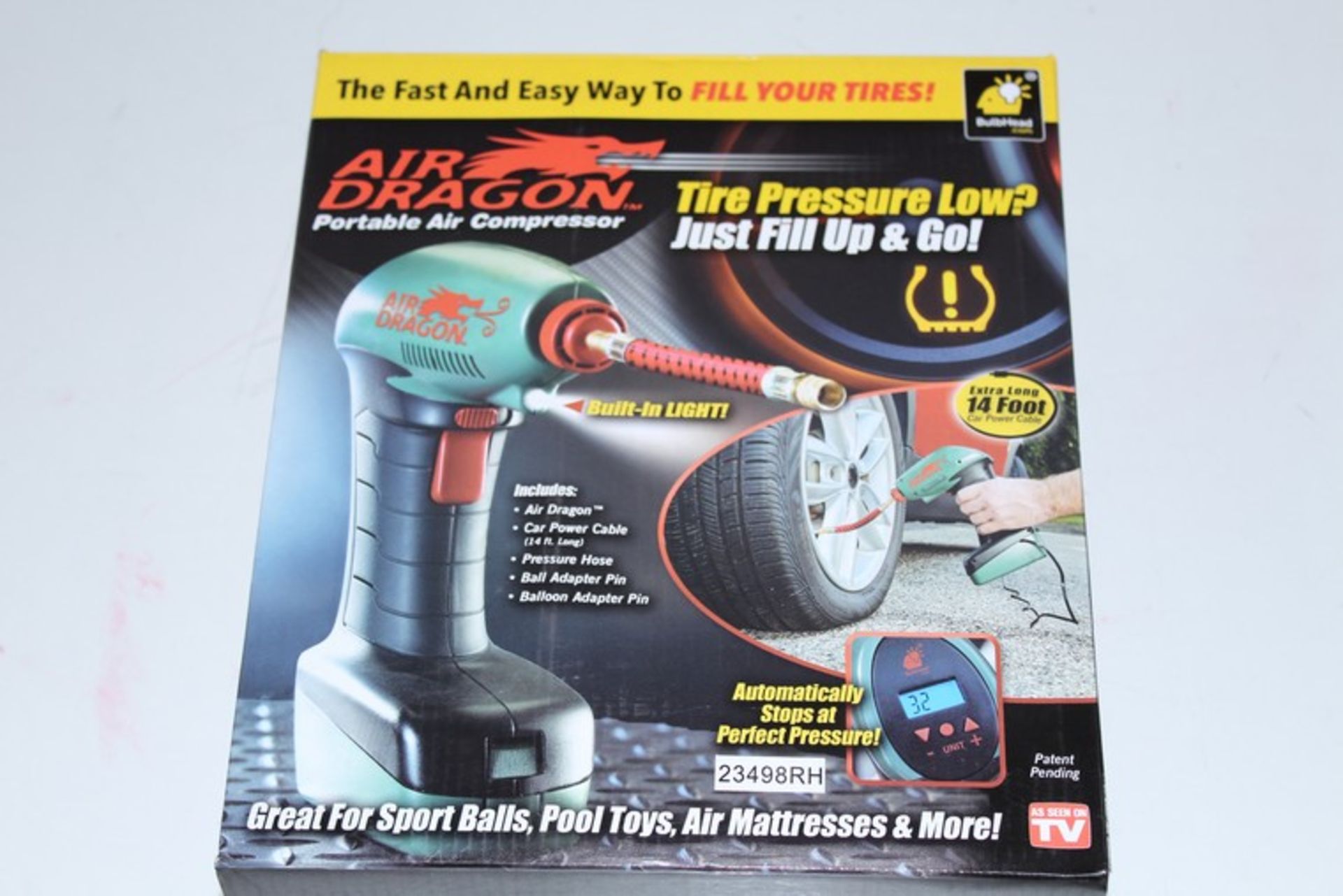 3 x BOXED AIR DRAGON PORTABLE AIR COMPRESSORS *PLEASE NOTE THAT THE BID PRICE IS MULTIPLIED BY THE