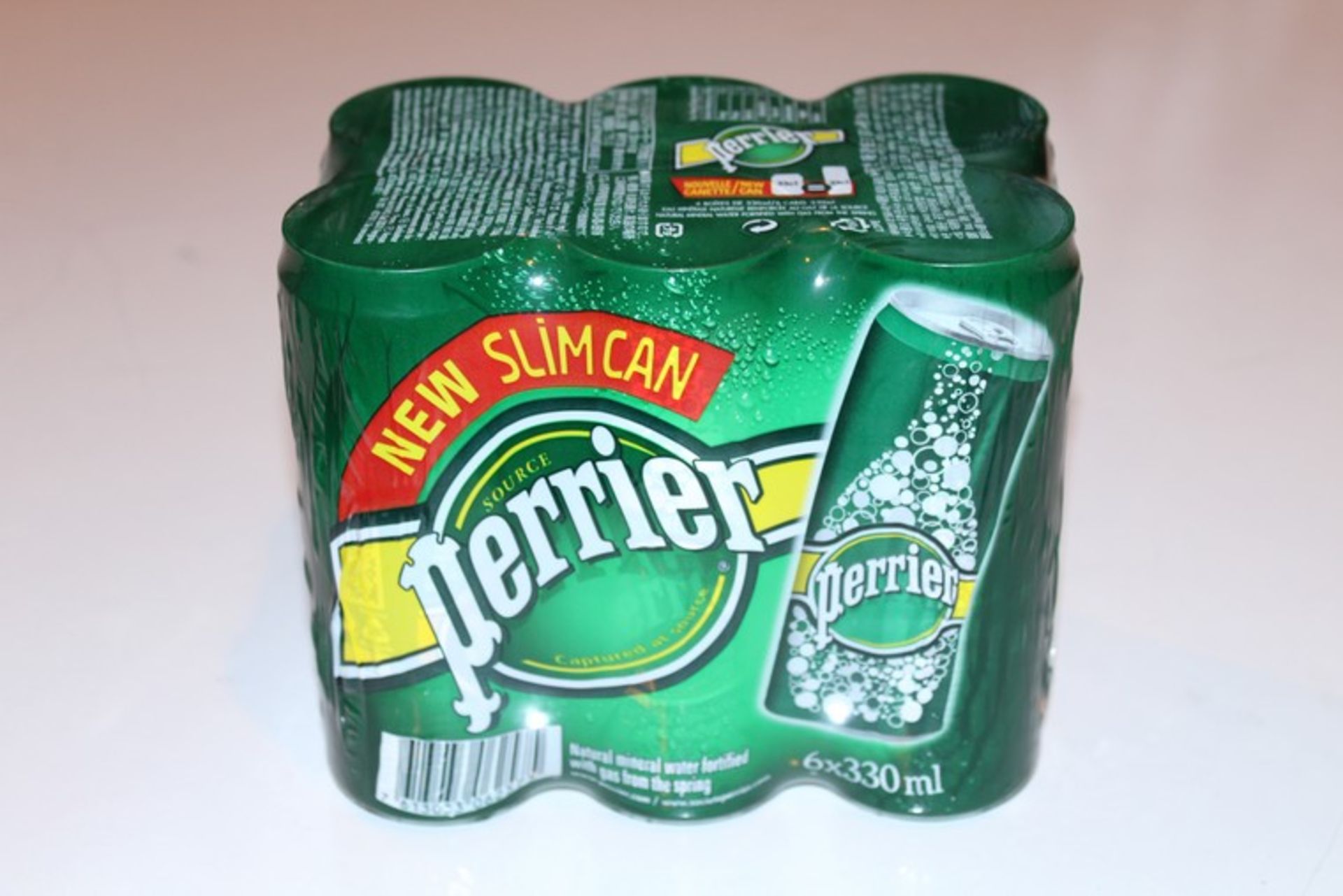 10 x PACKS OF 6 PERRIER FIZZY WATER (05.10.17) (PALLET-129) *PLEASE NOTE THAT THE BID PRICE IS