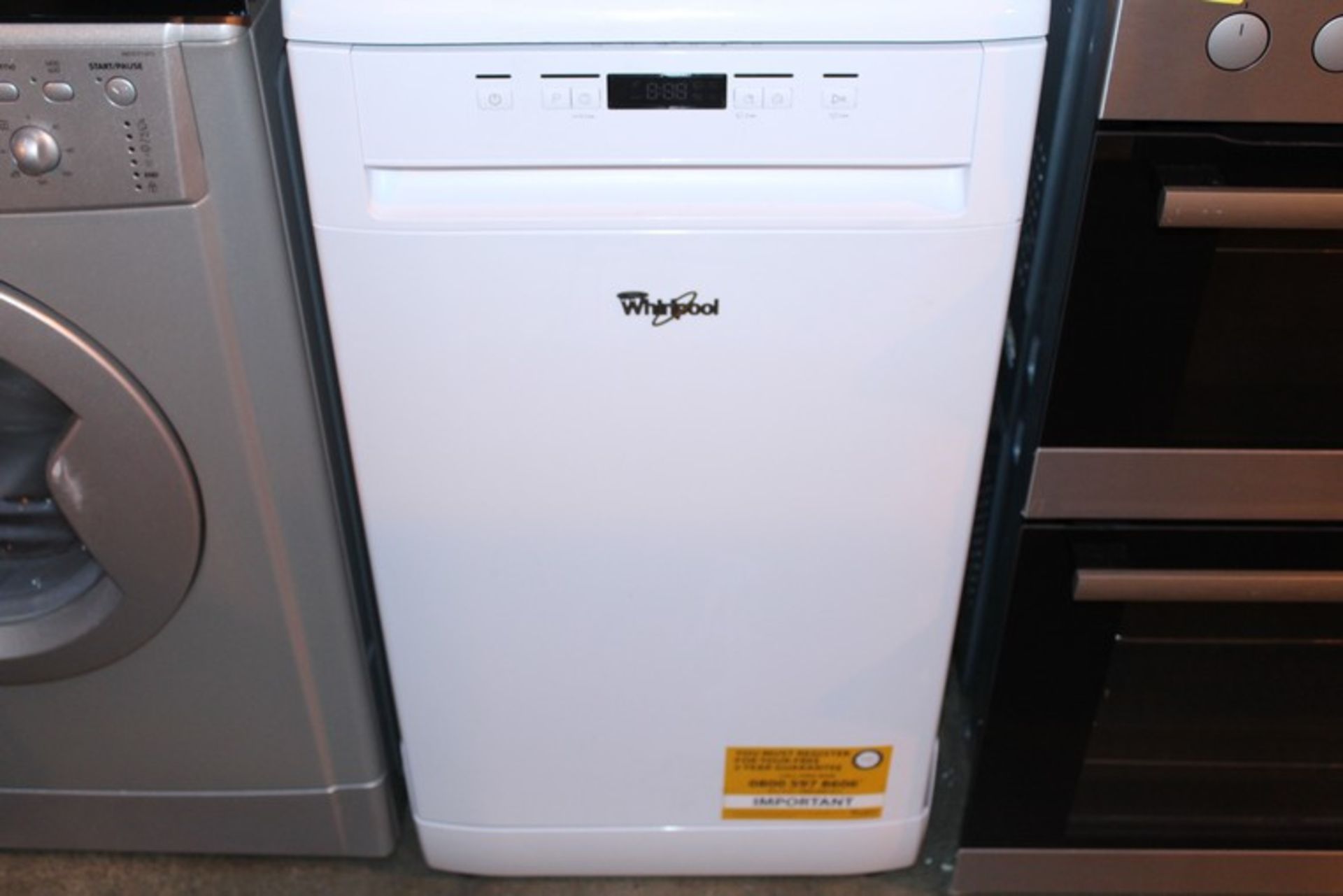 1 x WHIRLPOOL ADP301WH DISHWASHER IN WHITE RRP £300 (16.11.17) (10425959) *PLEASE NOTE THAT THE