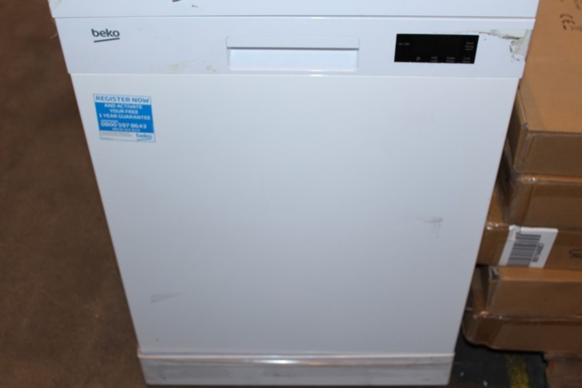 1 x BEKO DISHWASHER IN WHITE (13.11.17) (40117345) *PLEASE NOTE THAT THE BID PRICE IS MULTIPLIED