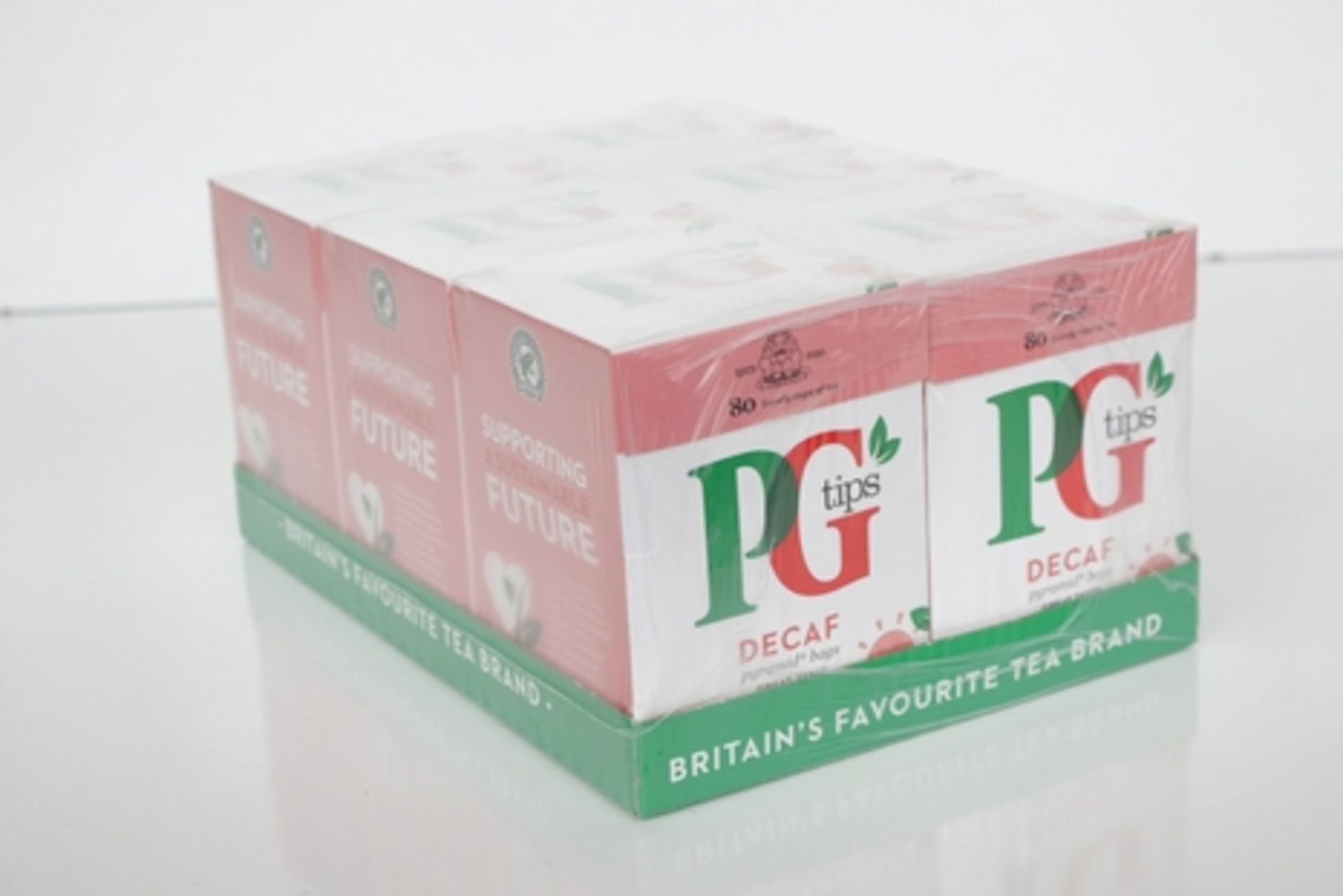 1 LOT TO CONTAIN 24 PACKS OF PG TIPS DECAF (IN 4 BOXES) (136) (AC-ROCK)