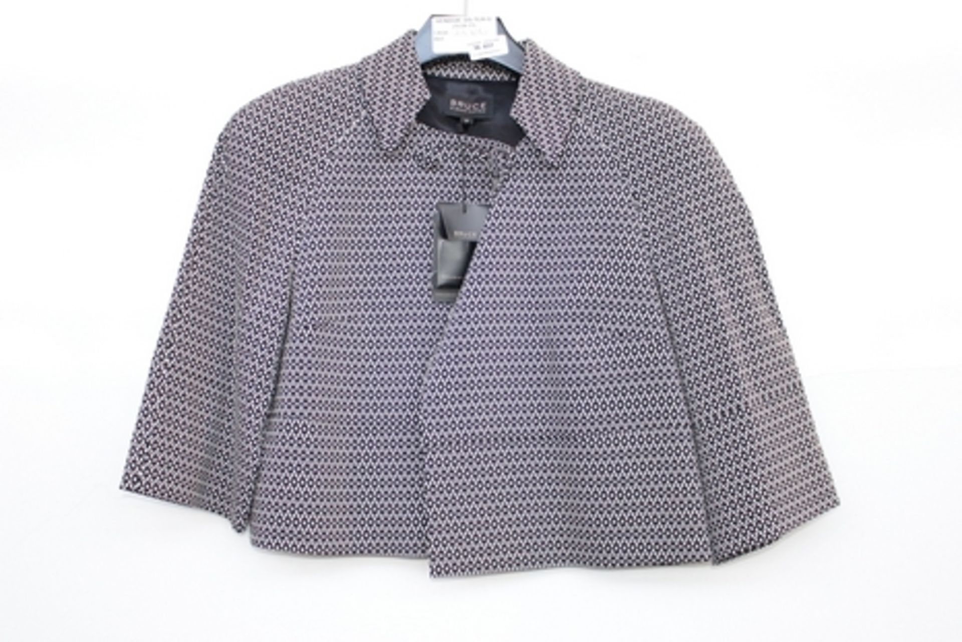 1X UNUSED BRUCE OLDFIELD MINI SQUARE JACQUARD JACKET SIZE 10 RRP £180 (DS-TLH-G) (23.106)