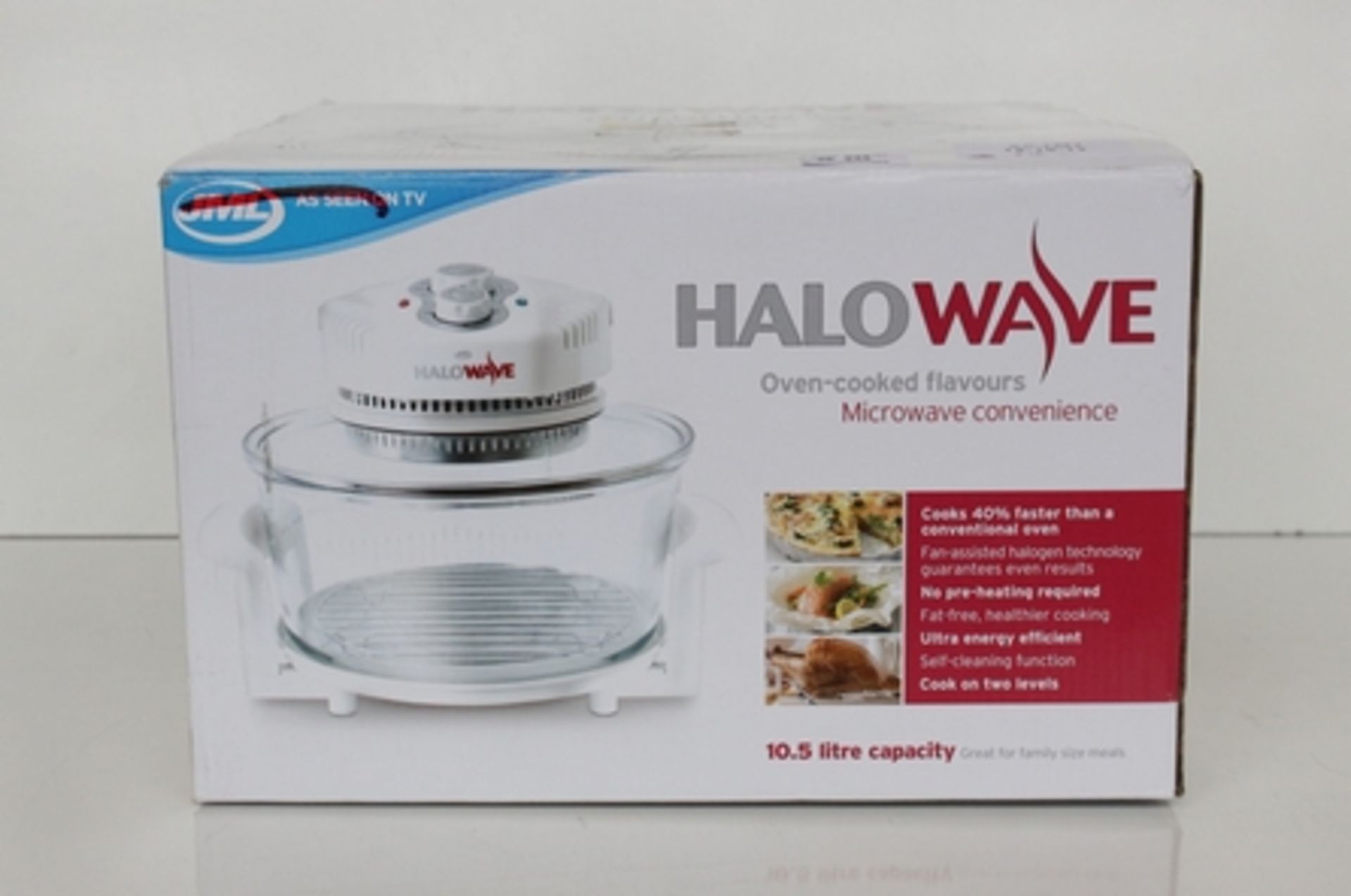 1 LOT TO CONTAIN 2 BOXED HALOWAVE HALOGEN OVENS (AC-LMJ)