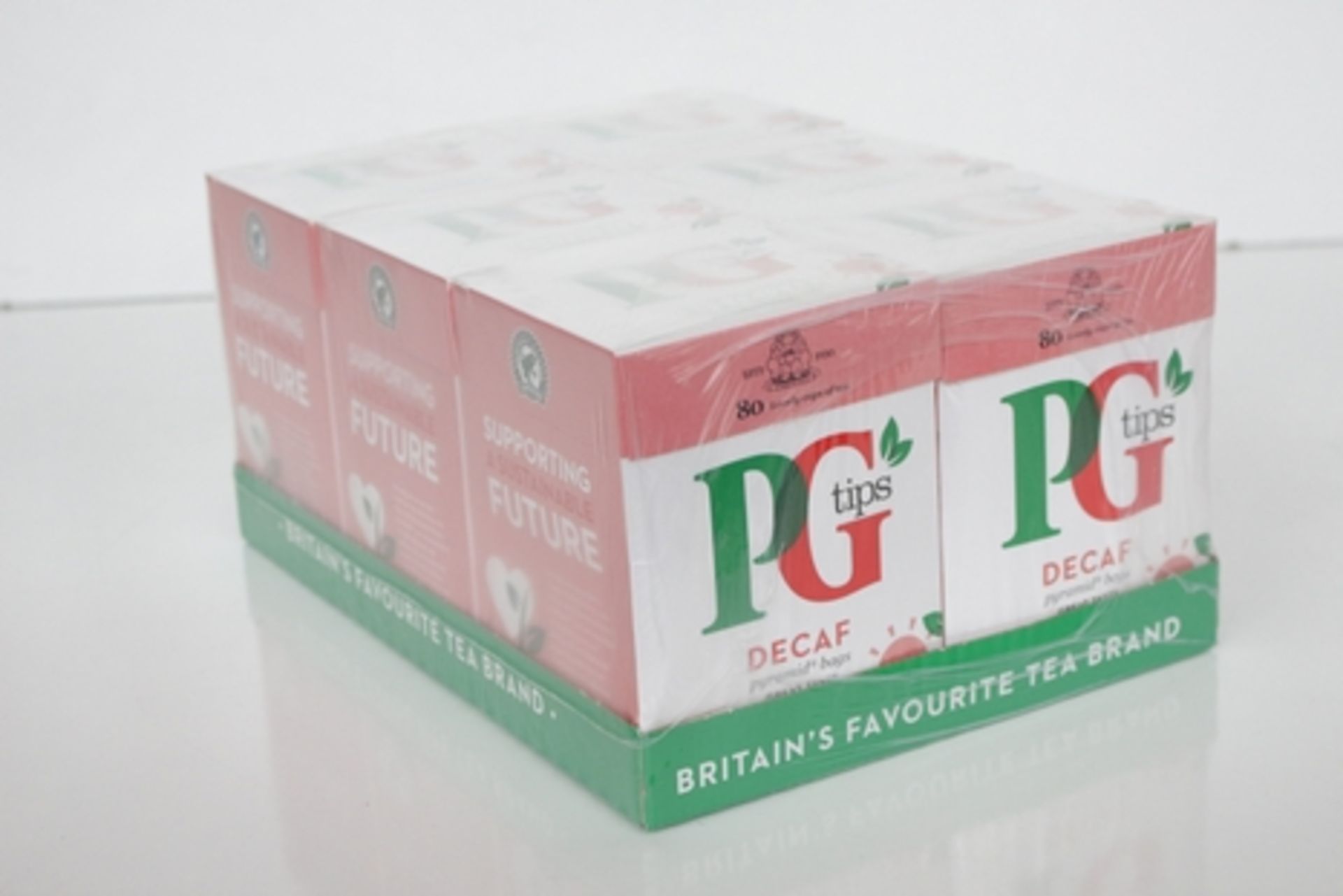 1 LOT TO CONTAIN 24 PACKS OF PG TIPS DECAF (IN 4 BOXES) (136) (AC-ROCK)