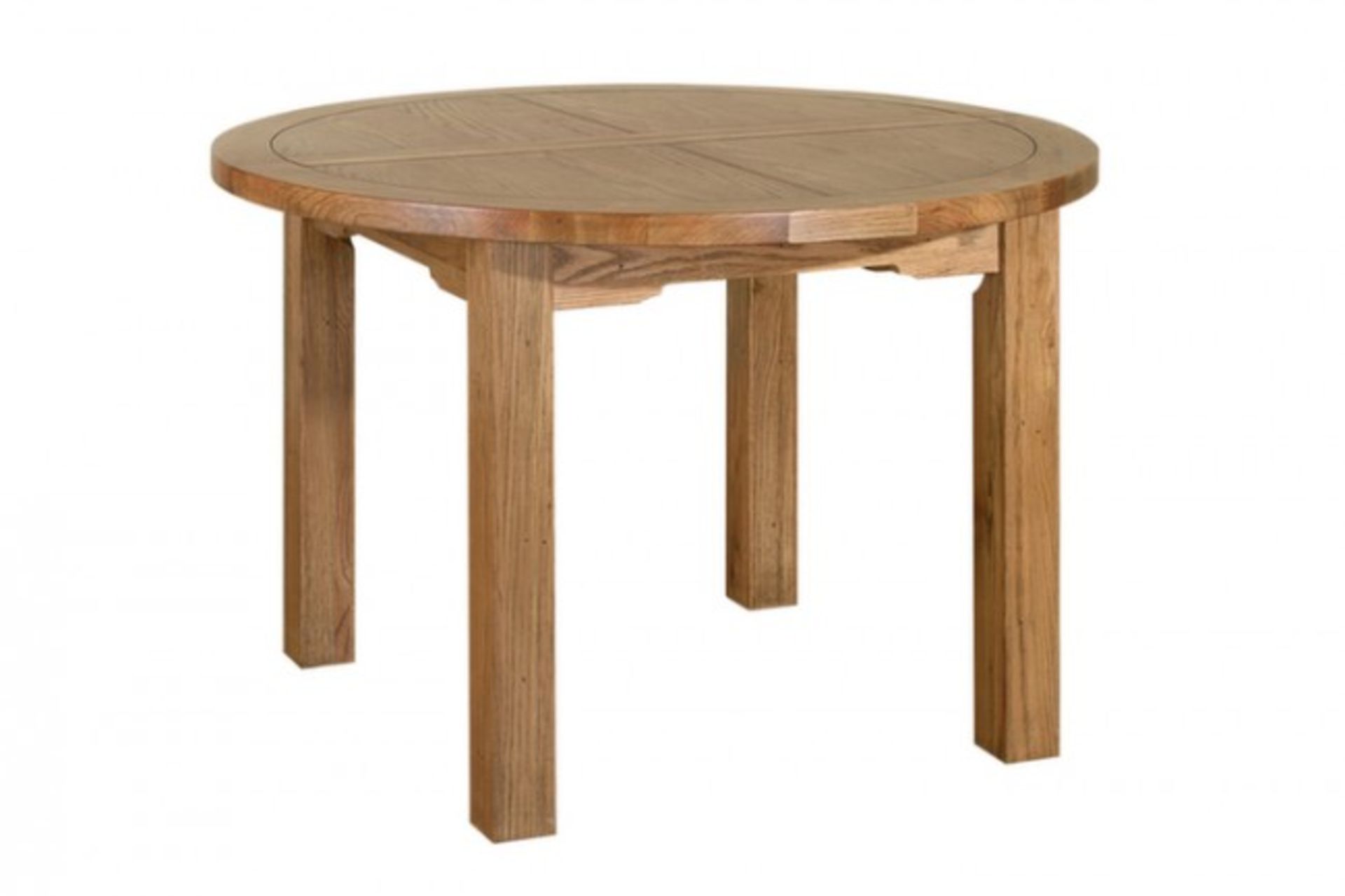 Toulouse Oak Large Round Extending Dining Table