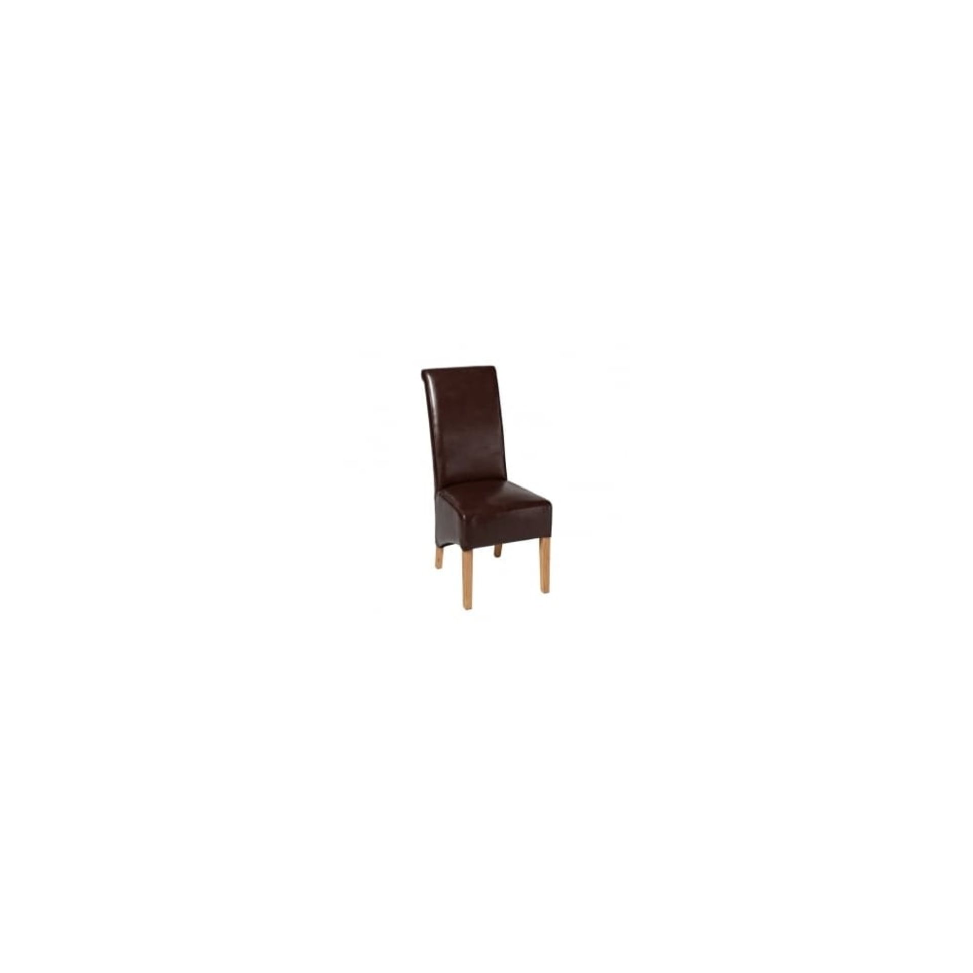 Pair of Cornel Dining Chair Faux Leather (Brown)
