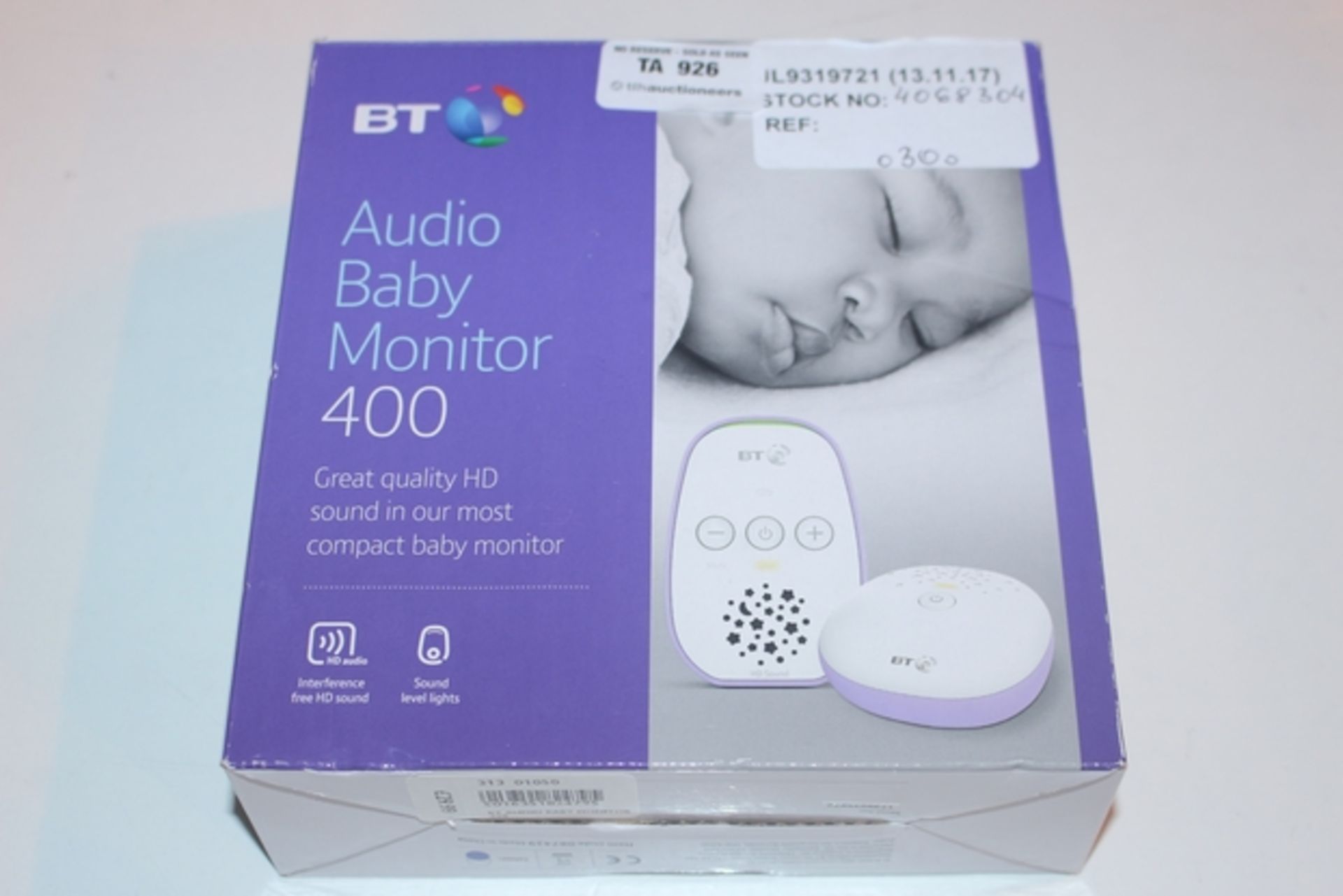 1X BOXED BT AUDIO BABY MONITOR 400 RRP £40 (JL-9319721) (13/11/17) (4068304)