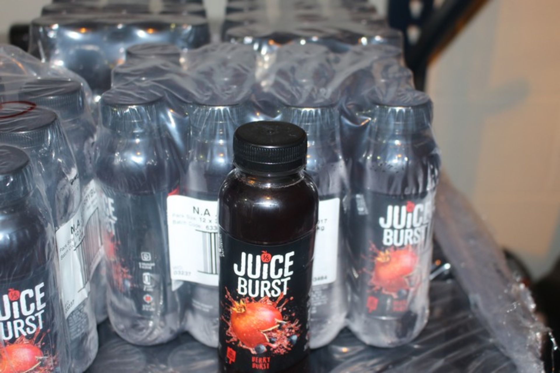 6 x CASES OF 12 330ML BOTTLES OF BERRY BURST JUICE JUICE BURST DRINK (02/10/17) *PLEASE NOTE THAT