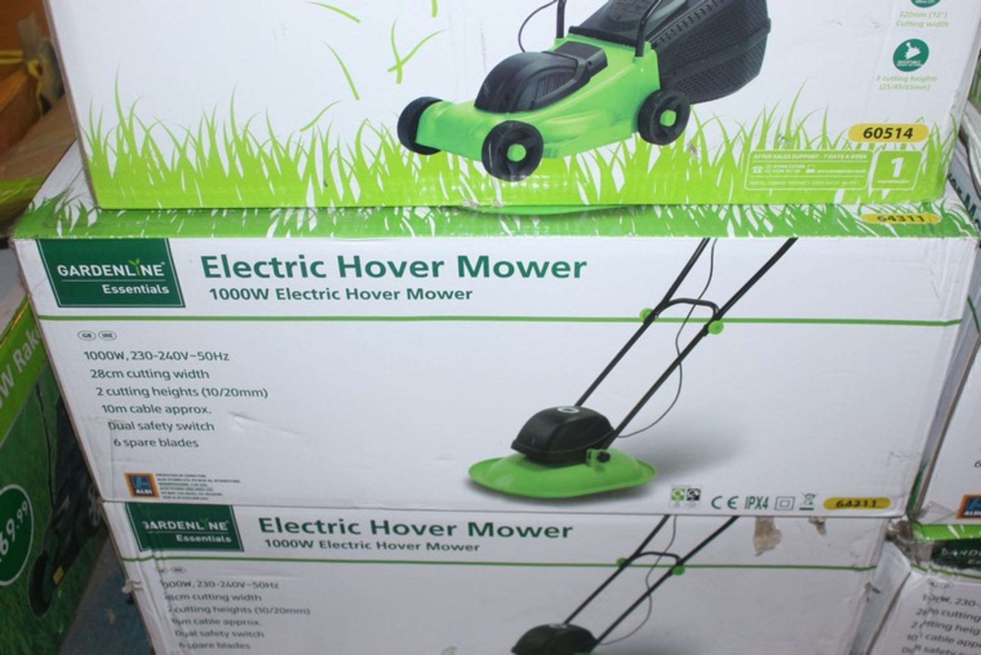 1 x BOXED GARDEN LINE ELECTRIC HOVER MOWER (16.11.17) *PLEASE NOTE THAT THE BID PRICE IS