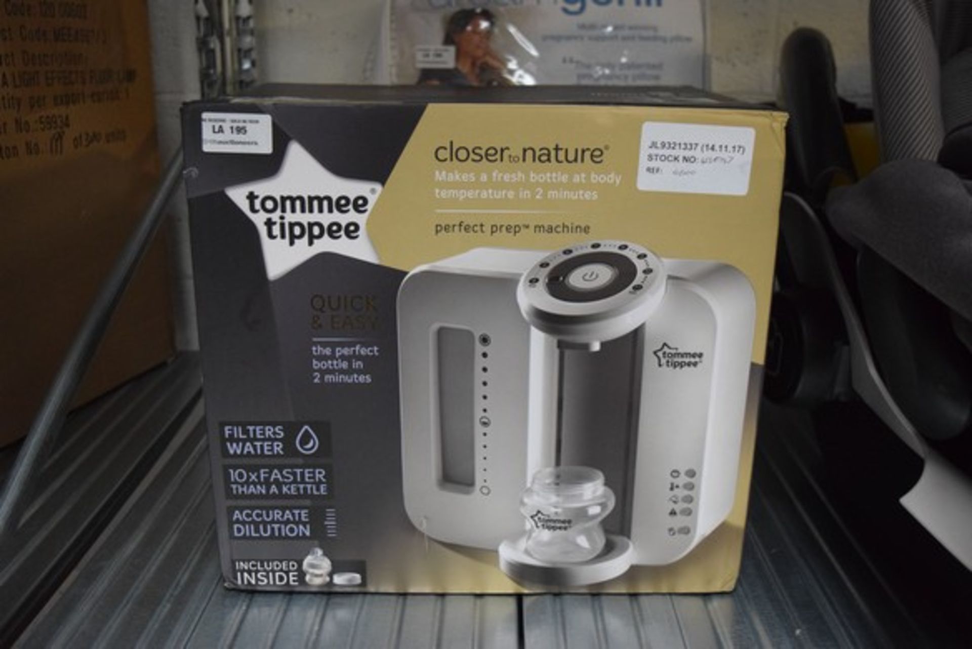 1 X BOXED TOMMEE TIPPEE CLOSER TO NATURE PERFECT PREP MACHINE RRP £60 14.11.17 4136147 W195