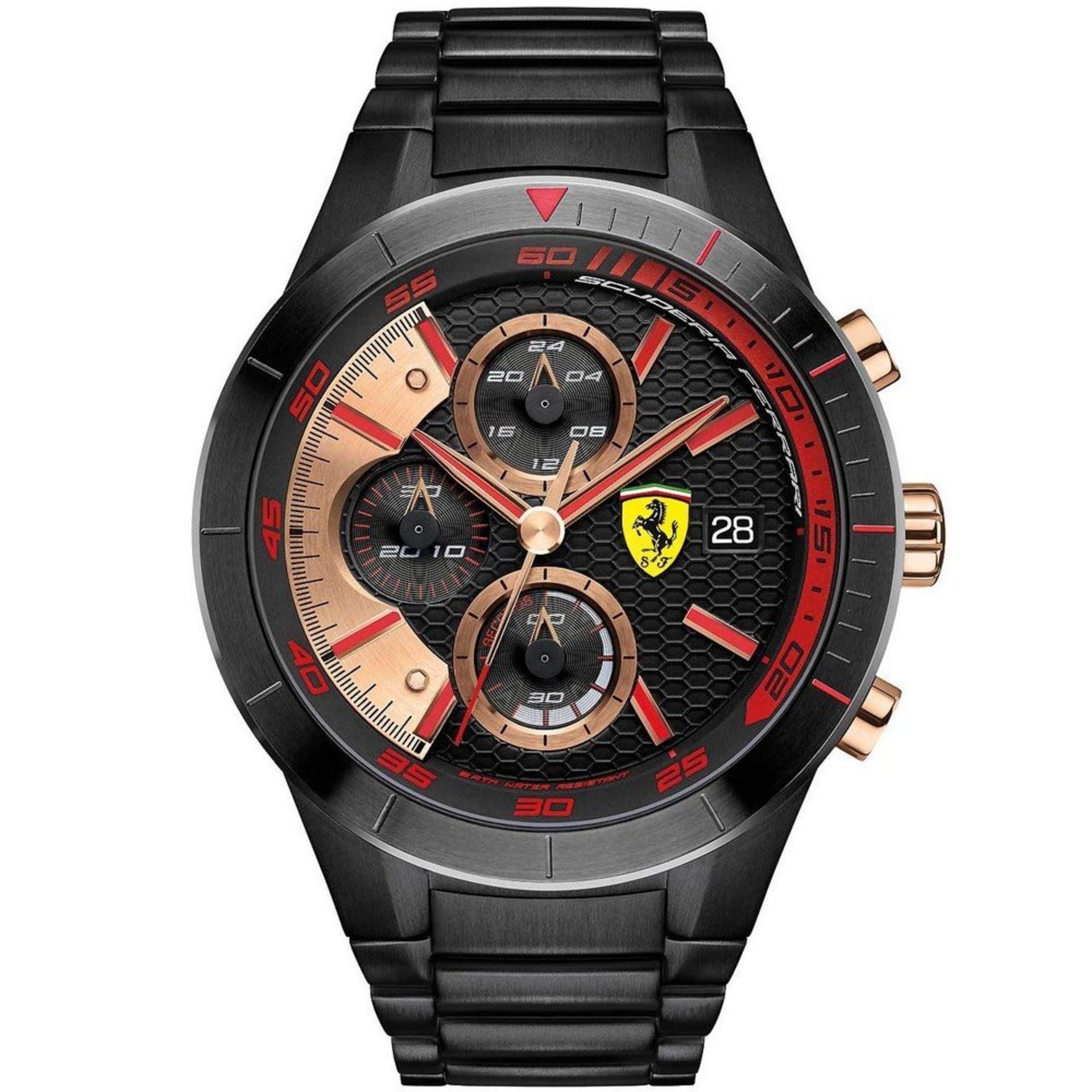 BOXED BRAND NEW SCUDERIA FERRARI MENS WATCH, MODEL NUMBER- 0830305 INCLUDES 2 YEARS FERRARI