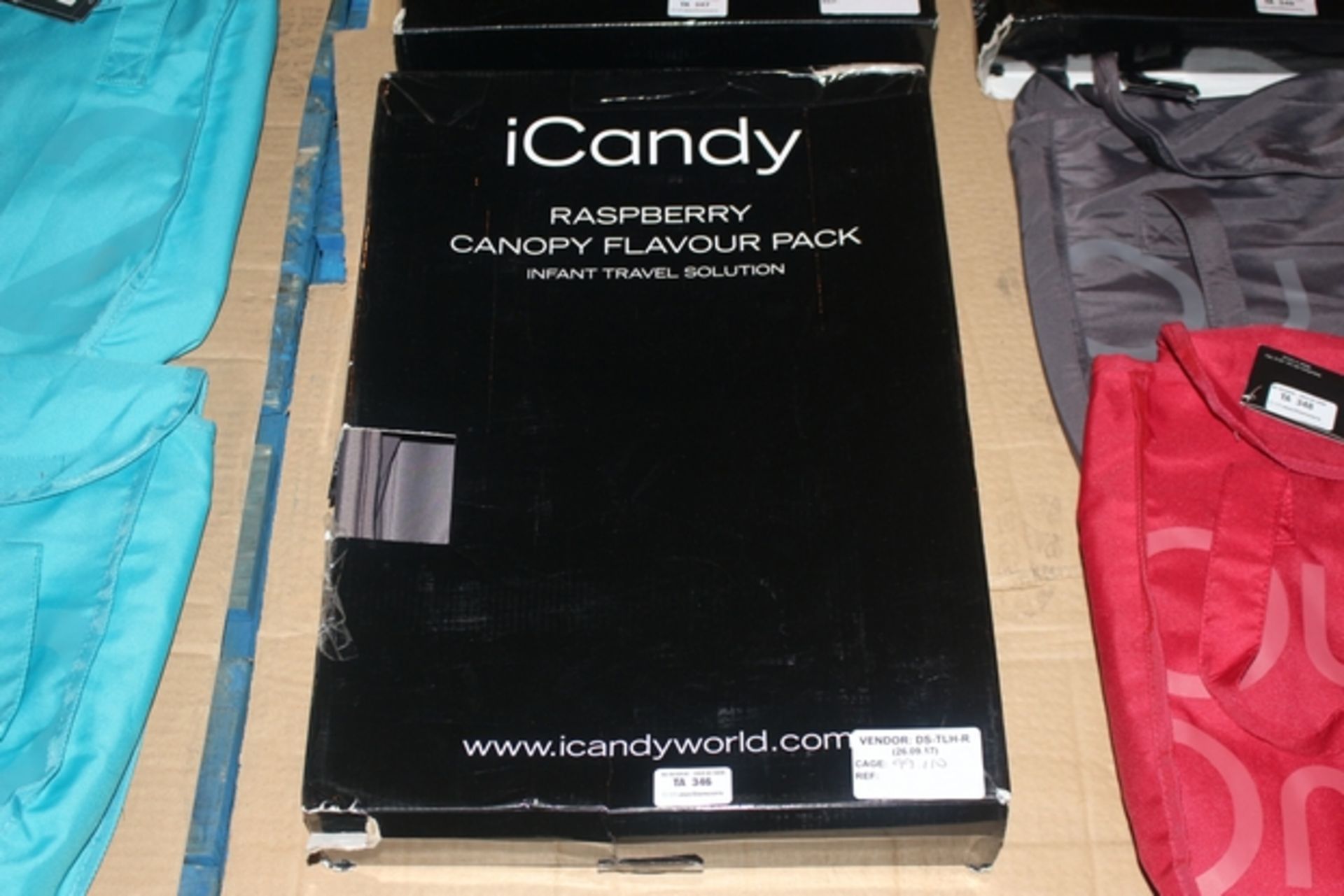 1X BOXED I CANDY RASPBERRY CANOPY FLAVOUR PACK INFANT TRAVEL SOLUTION RRP £60 (DS-TLH-R) (99.110)