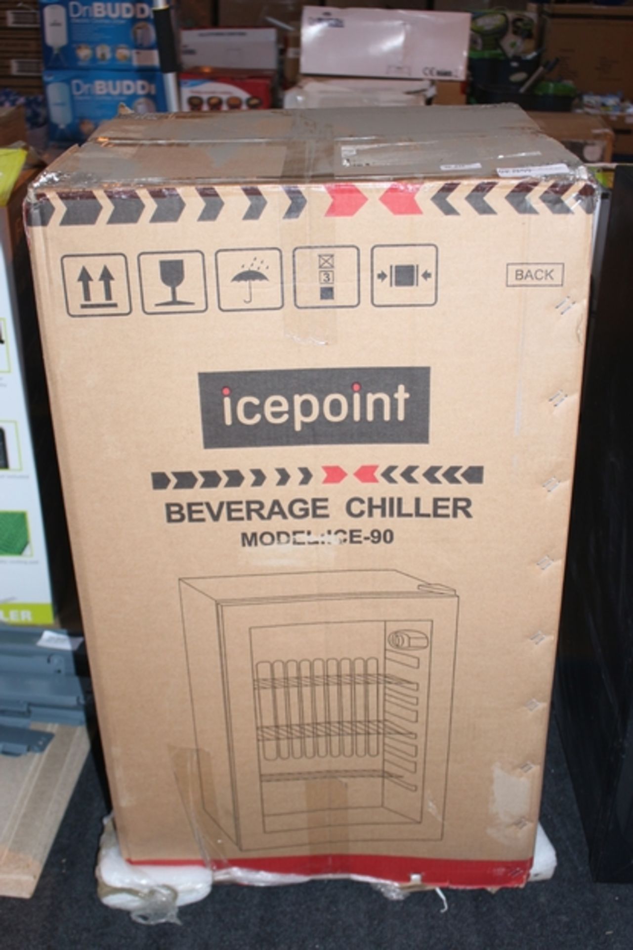 1X BOXED ICE POINT BEVERAGE CHILLER ICE-90 (DS-MAK-LIV) (04/12/17)