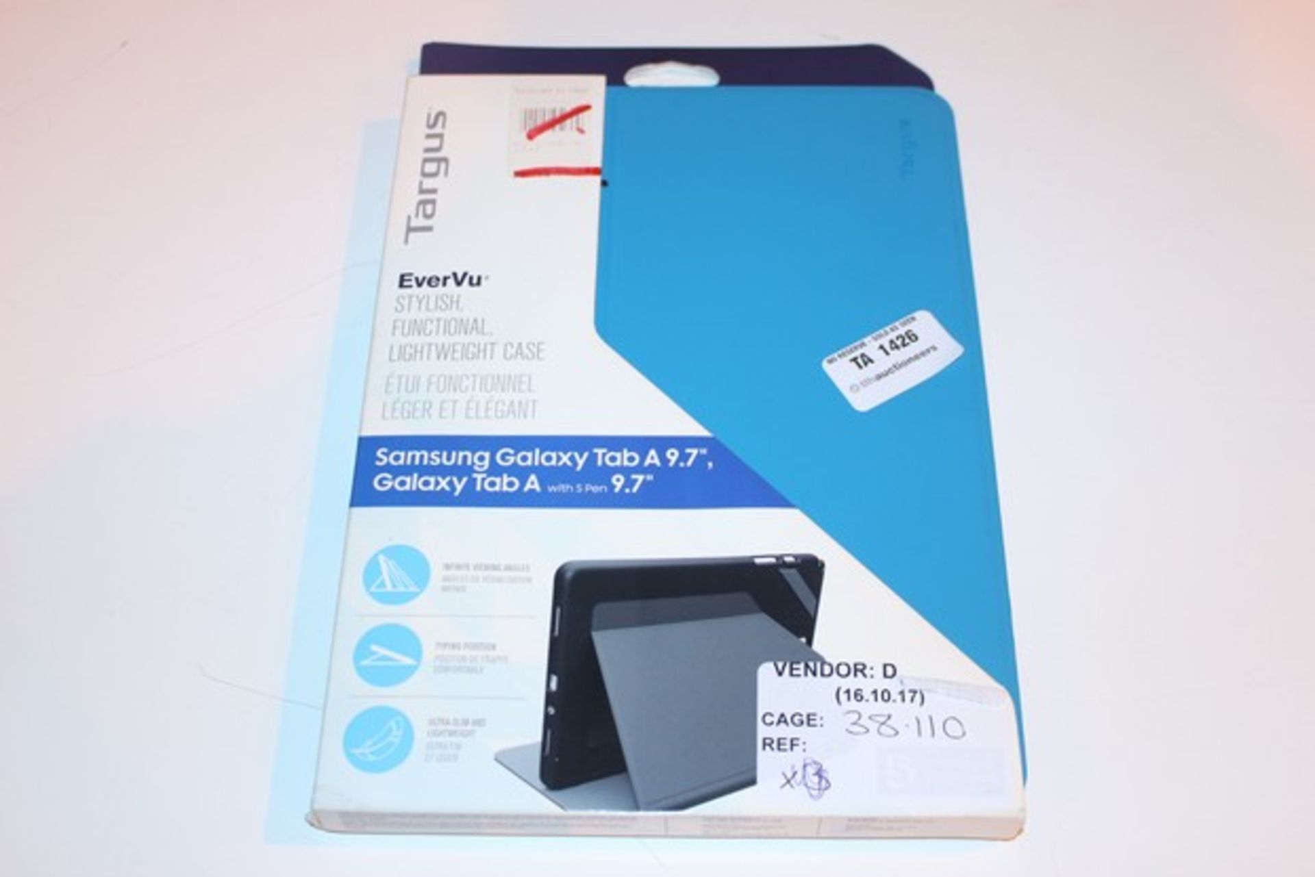 1X BOXED TARGUS EVER VU STYLISH I PAD CASE (JL9308577) (05.12.17)