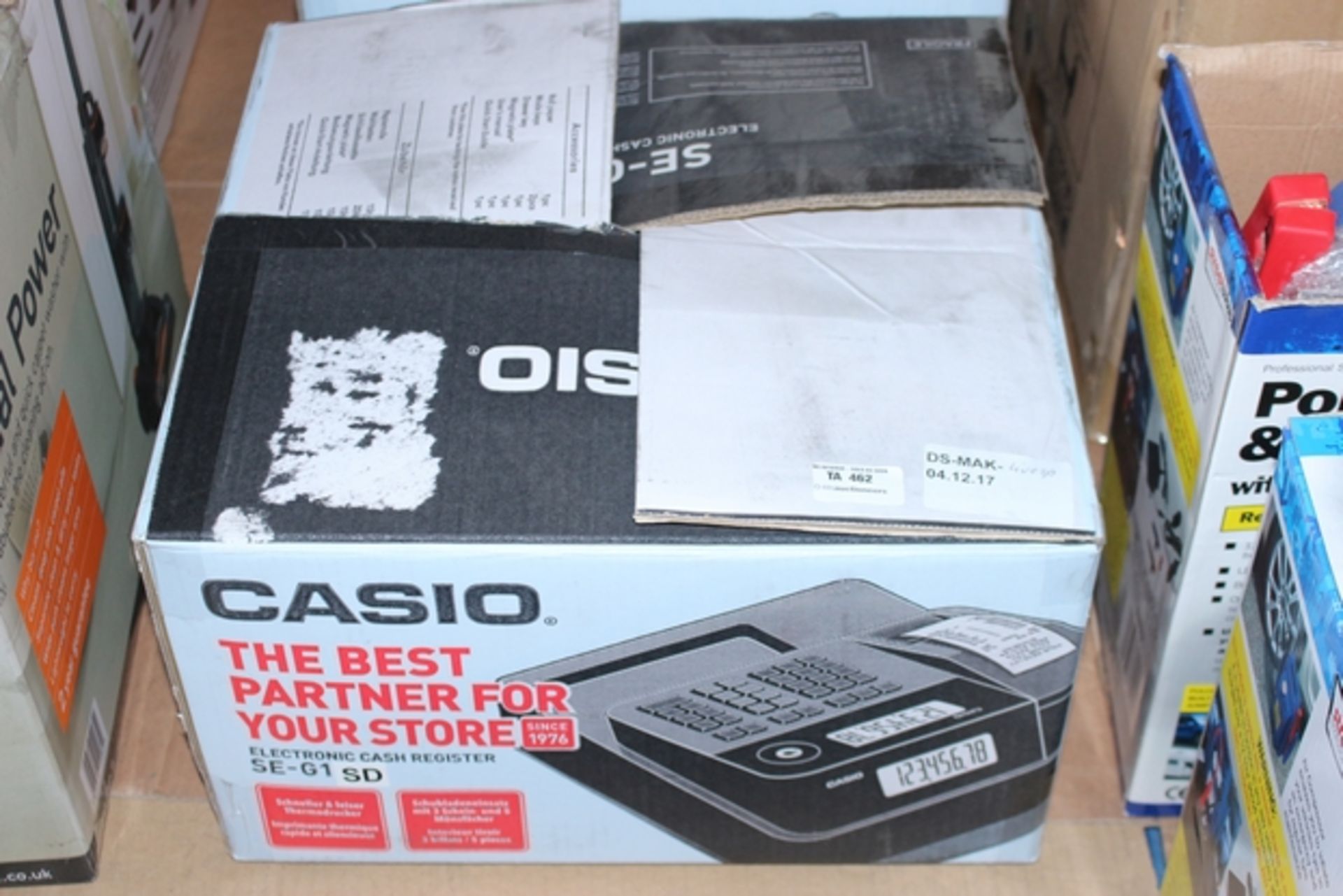 1X BOXED CASIO ELECTRIC CASH REGISTER SE-G1 (DS-MAK-LIV) (04/12/17)