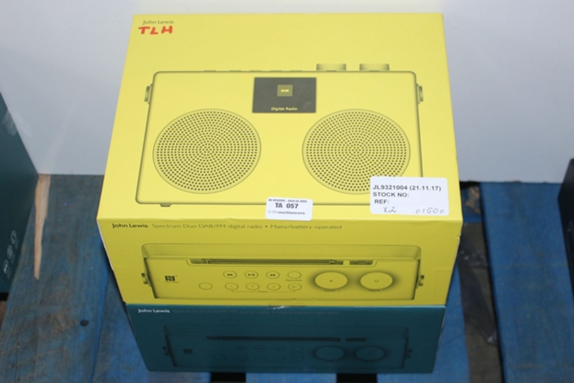 1X LOT TO CONTAIN 2 BOXED SPECTRUM DUO DAB/FM DIGITAL RADIOS COMBINED RRP £140 (JL-9321004) (21/11/