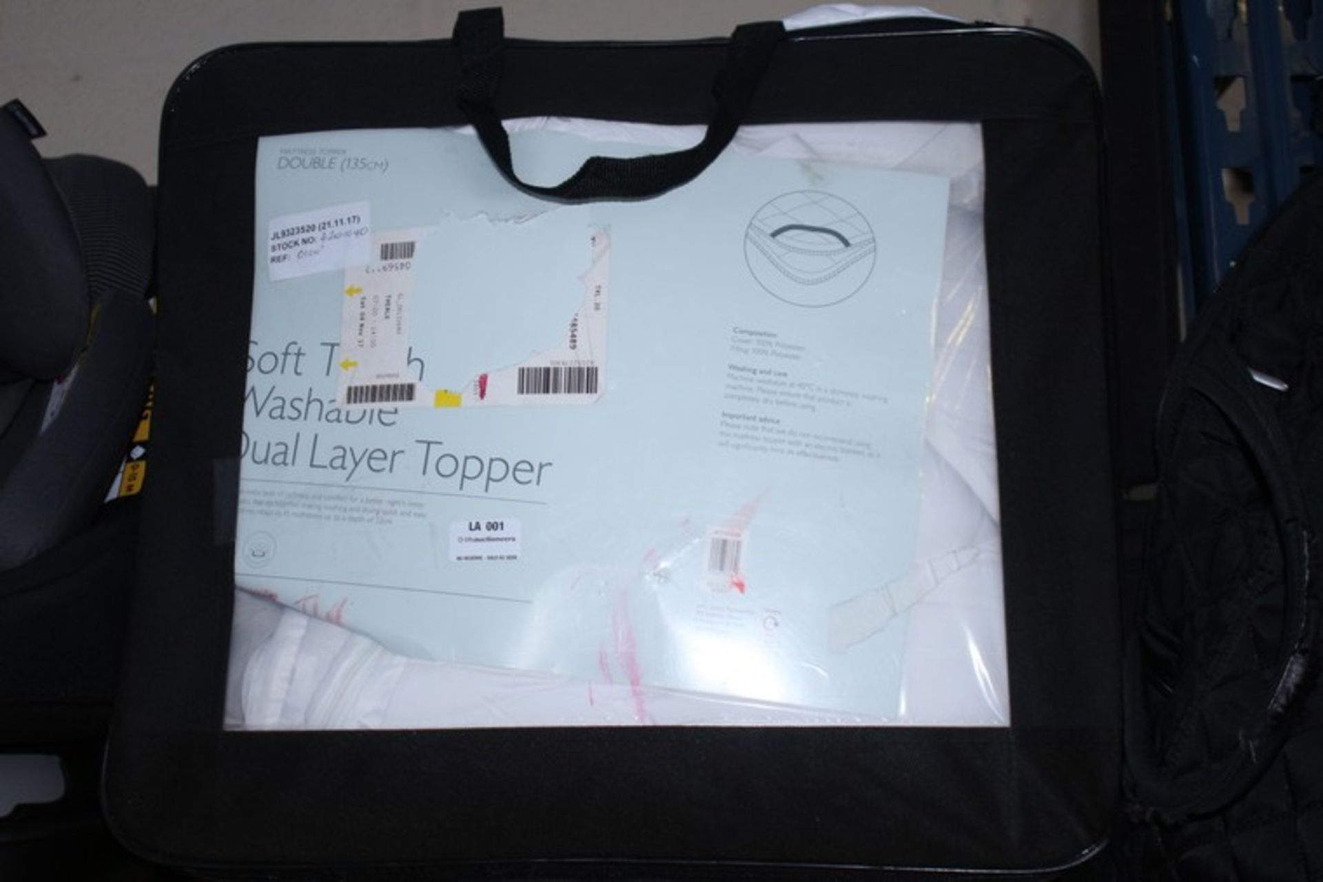 1 x BAGGED SOFT TOUCH WASHABLE DUAL LAYERED TOPPER RRP £100 (21/11/17) (4021040) *PLEASE NOTE THAT