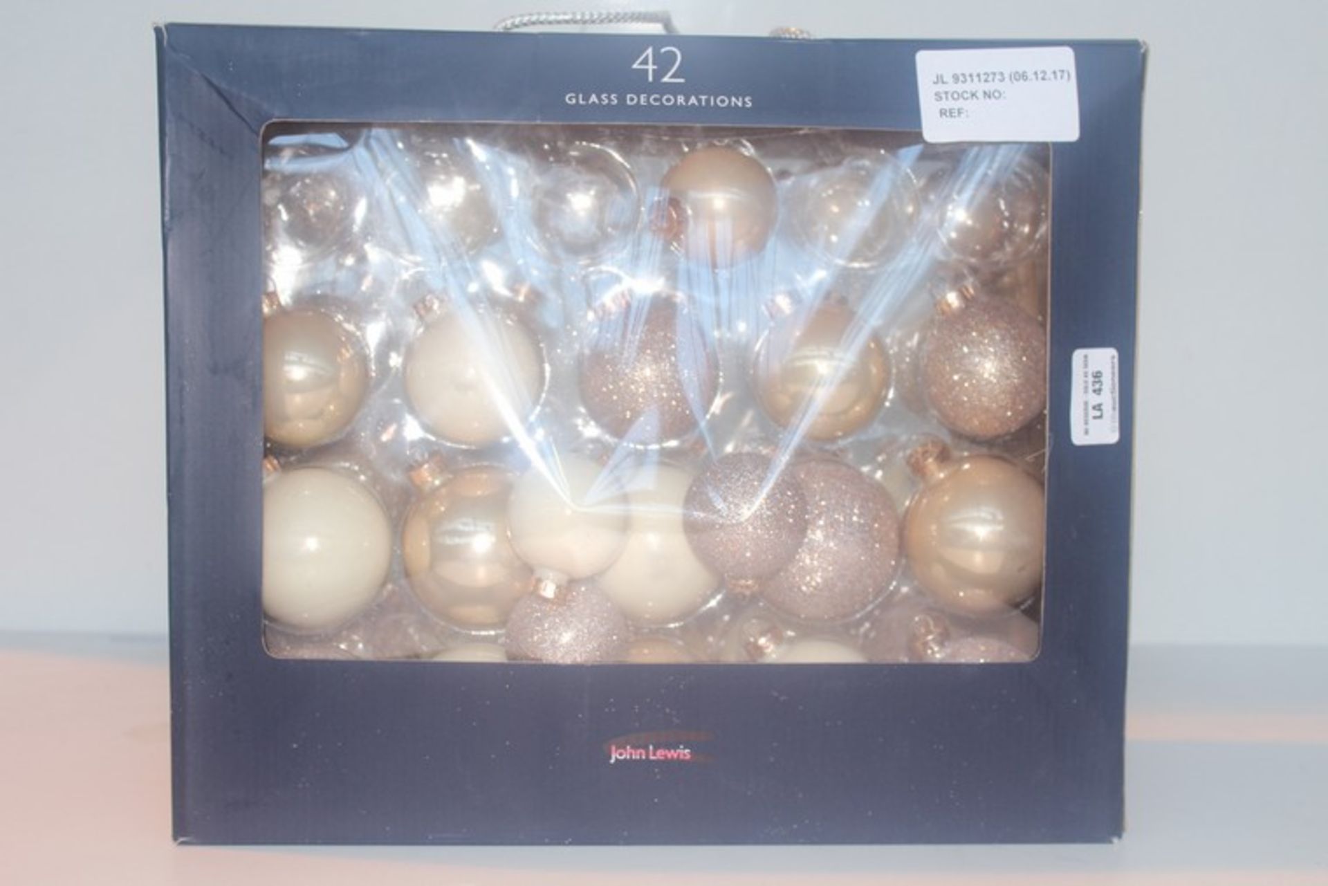2 x 242 GLASS BAUBLE DECORATION BOXES (06.11.17) *PLEASE NOTE THAT THE BID PRICE IS MULTIPLIED BY