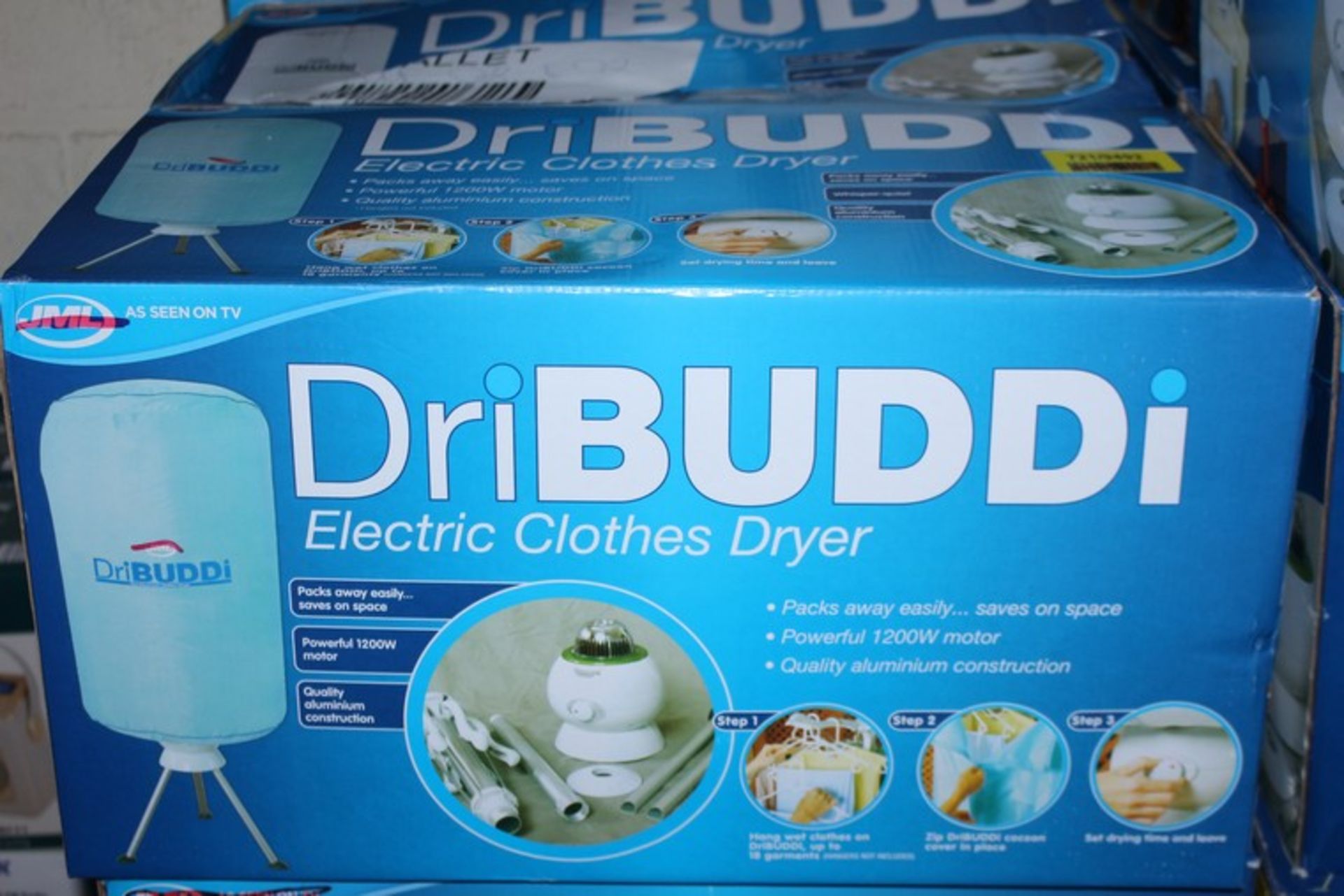 1 x BOXED AS SEEN ON TV DRY BUDDI ELECTRIC CLOTHES DRYER *PLEASE NOTE THAT THE BID PRICE IS