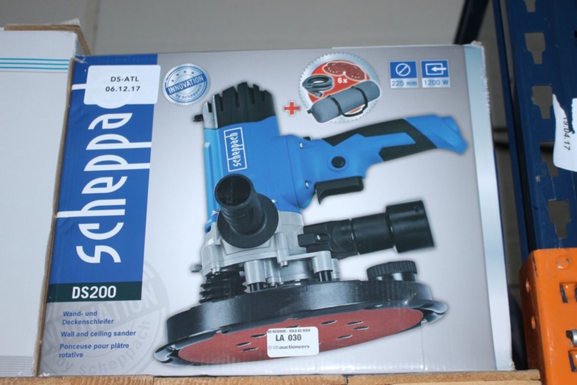 1 x BOXED ELECTRIC SANDER (06/12/17) *PLEASE NOTE THAT THE BID PRICE IS MULTIPLIED BY THE NUMBER