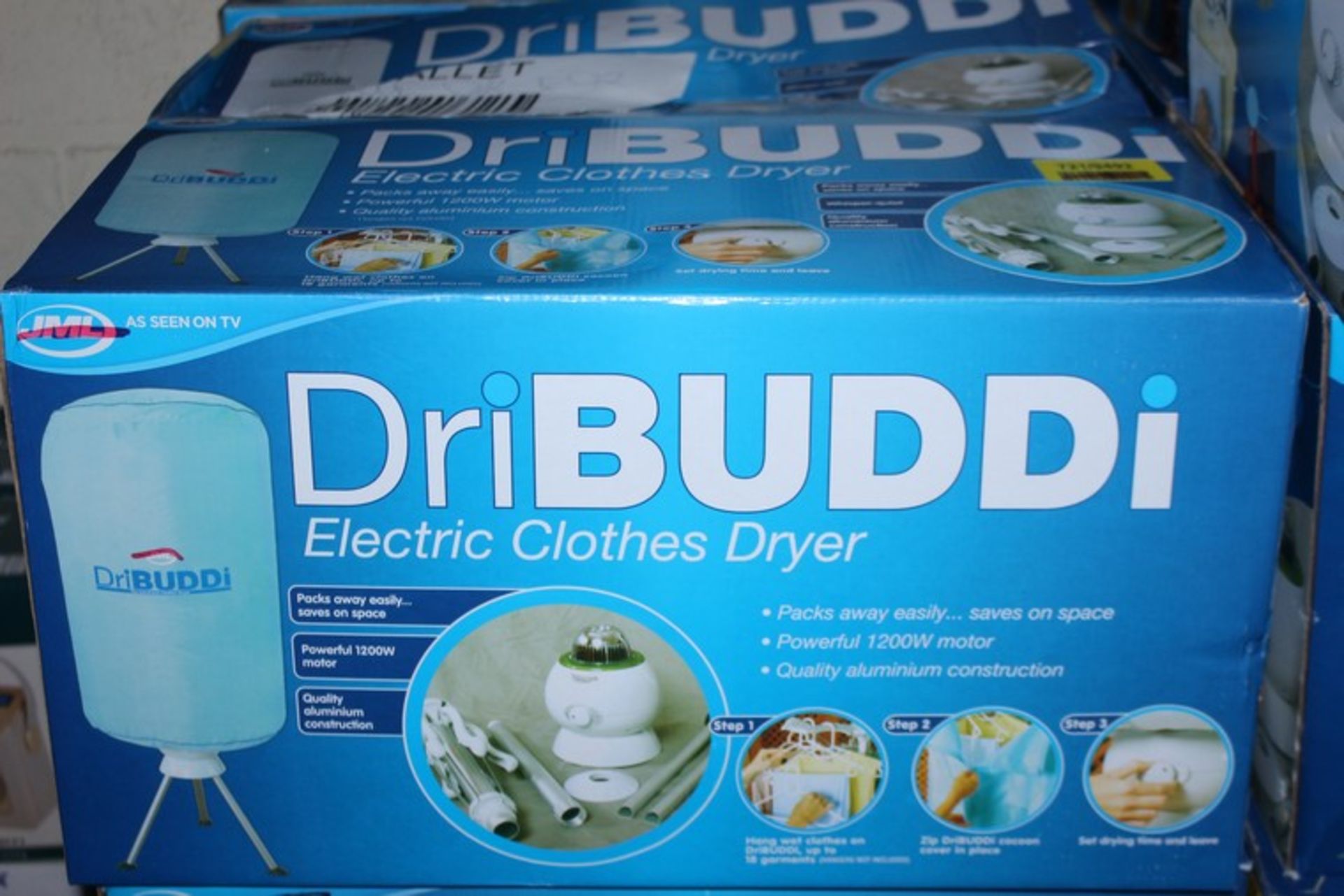 1 x BOXED AS SEEN ON TV DRY BUDDI ELECTRIC CLOTHES DRYER *PLEASE NOTE THAT THE BID PRICE IS