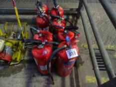 8 fire extinguishers