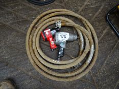 2 air impact guns & hose