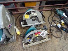 2 Makita 5903R circular saws 110v