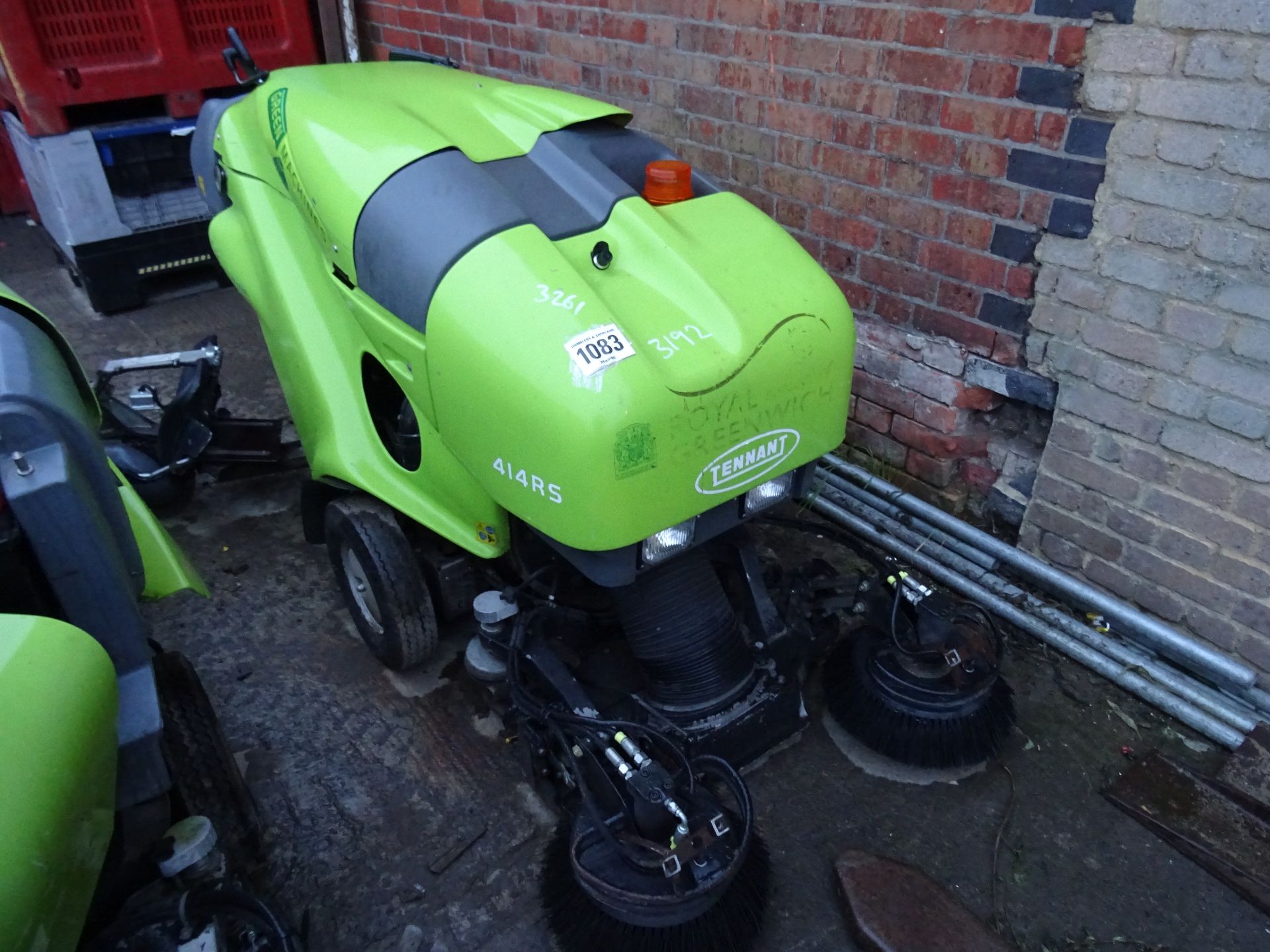 Green Machine pedestrian sweeper