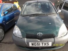 Toyota Yaris GS - WG51 TXS Date of registration: 22.02.2002 998cc, petrol, manual, green Odometer