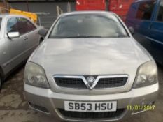 Vauxhall Vectra SRI 16V - SB53 HSU Date of registration: 31.10.2003 1796cc, petrol, manual, silver