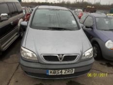 Vauxhall Zafira Desigtn DTI 16V - KB54 ZRD Date of registration: 08.02.2005 1995cc, diesel,