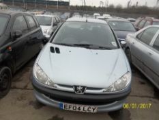 Peugeot 206 S - EF04 LCY Date of registration: 25.05.2004 1360cc, petrol, manual, silver Odometer