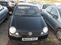 Volkswagen Lupo SE 50 BHP - MA52 YCF Date of registration: 30.09.2002 999cc, petrol, manual, black