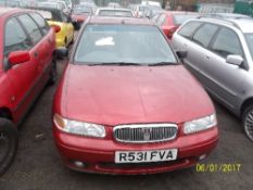 Rover 416 SLI - R531 FVA Date of registration: 21.10.1997 1589cc, petrol, 4 speed automatic, red