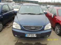 Kia Carens CRDI LX MPV - GF05 PZD Date of registration: 09.05.2005 1991cc, diesel, manual, blue