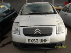 Citroen C2 L - EX53 UHF Date of registration: 30.09.2003 1124cc, petrol, manual, silver Odometer